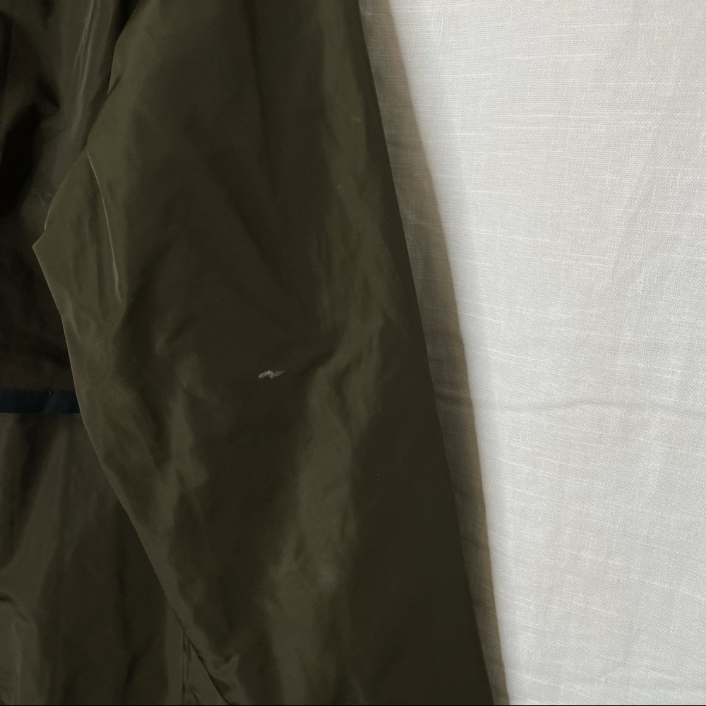 Nike Green Parka Bonded Athletic Trench Jacket Coat Oversized Long Windbreaker - Picture 9 of 16
